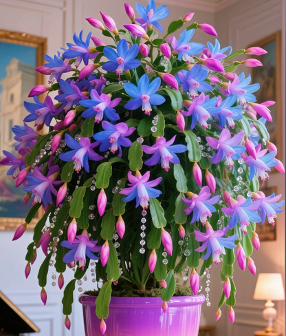 🦀Mix Colors Schlumbergera Bulbs– Easy-Care Blooms in Every Shade, Even in Winter ❄️🌈