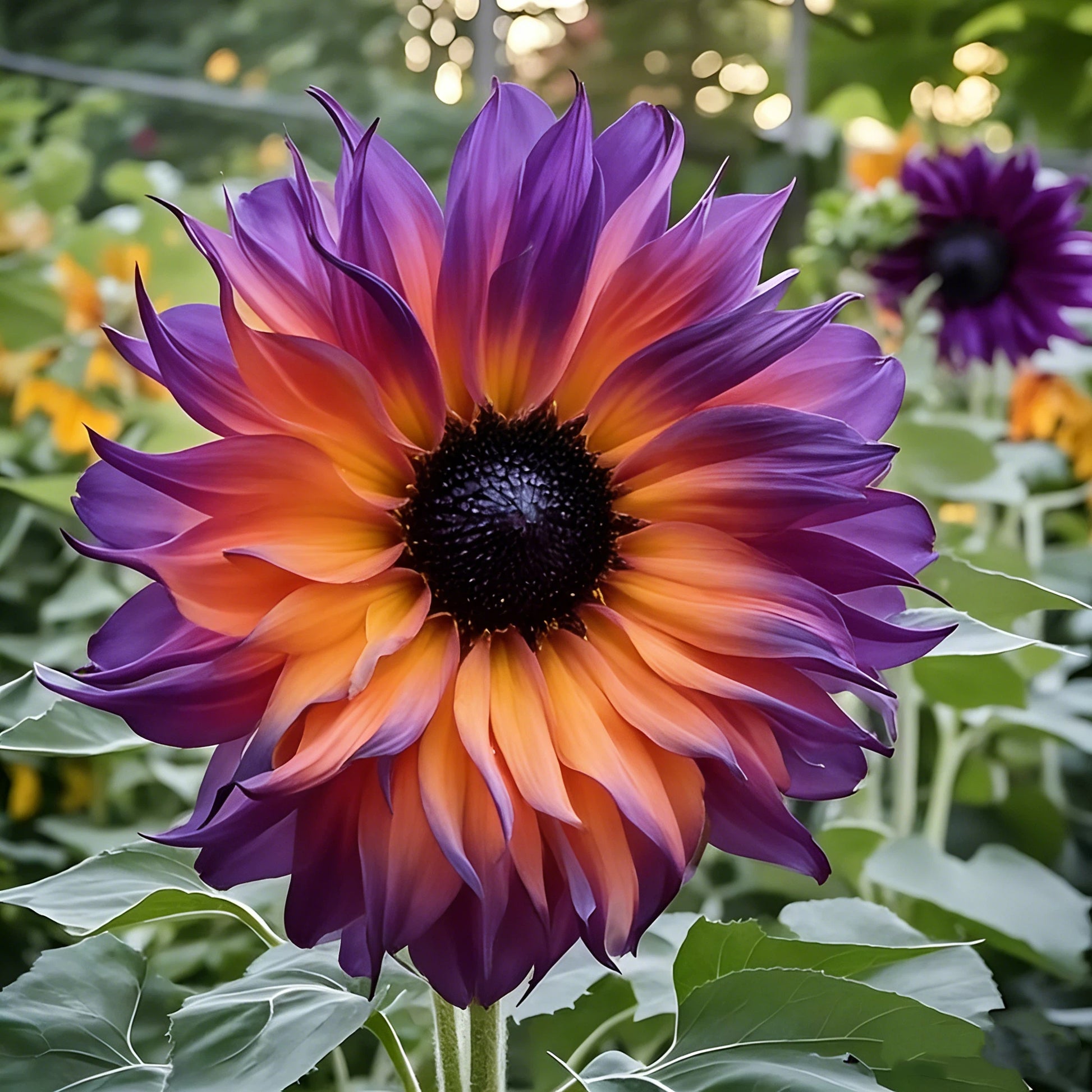🌻Rare Giant Black Sun Dahlia Seeds