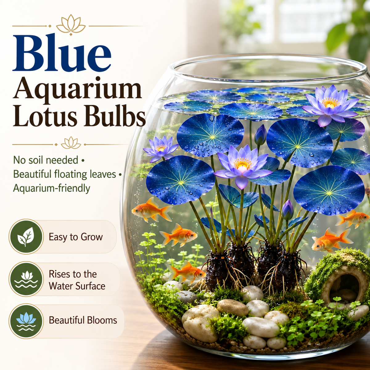 🌸 Hydroponic Lotus Planting Roots – Create a Beautiful Indoor Water Garden