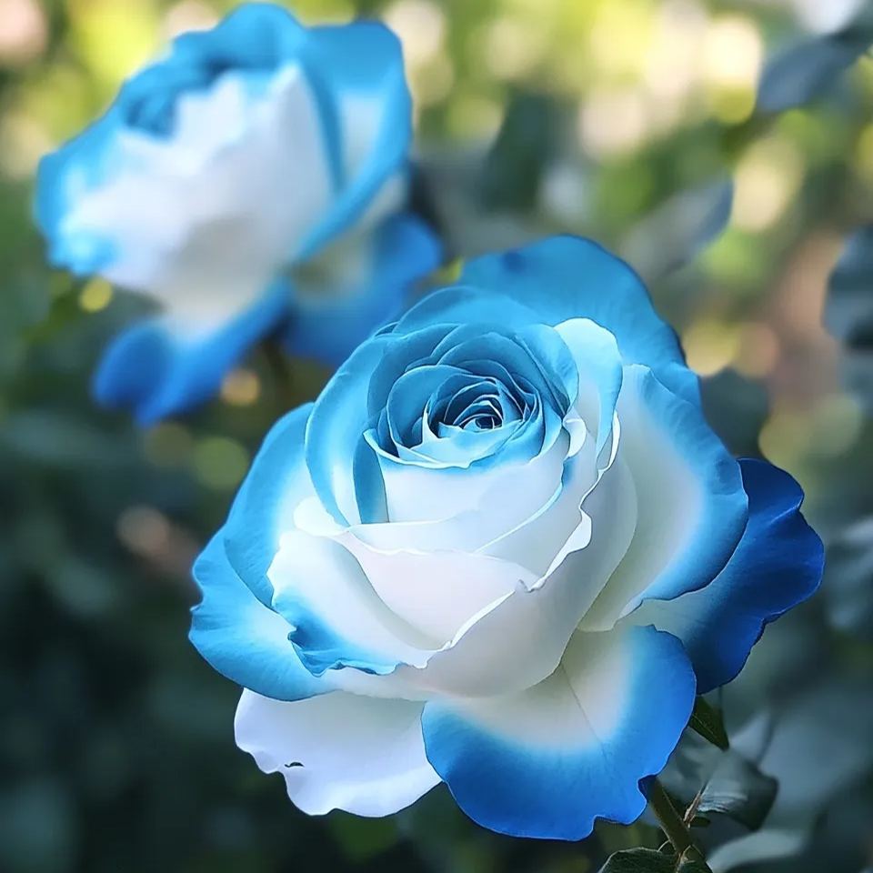 Rare Blue Moon Rose 🌌Multi-Colored Petal Lace Rose🌈🌹