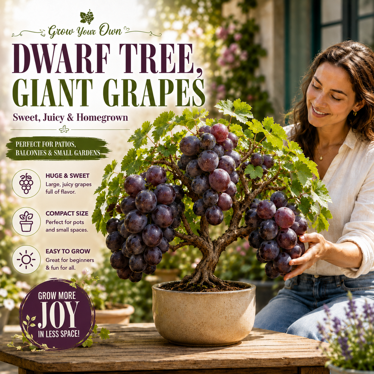 Dwarf Tree Giant Grapes Seeds