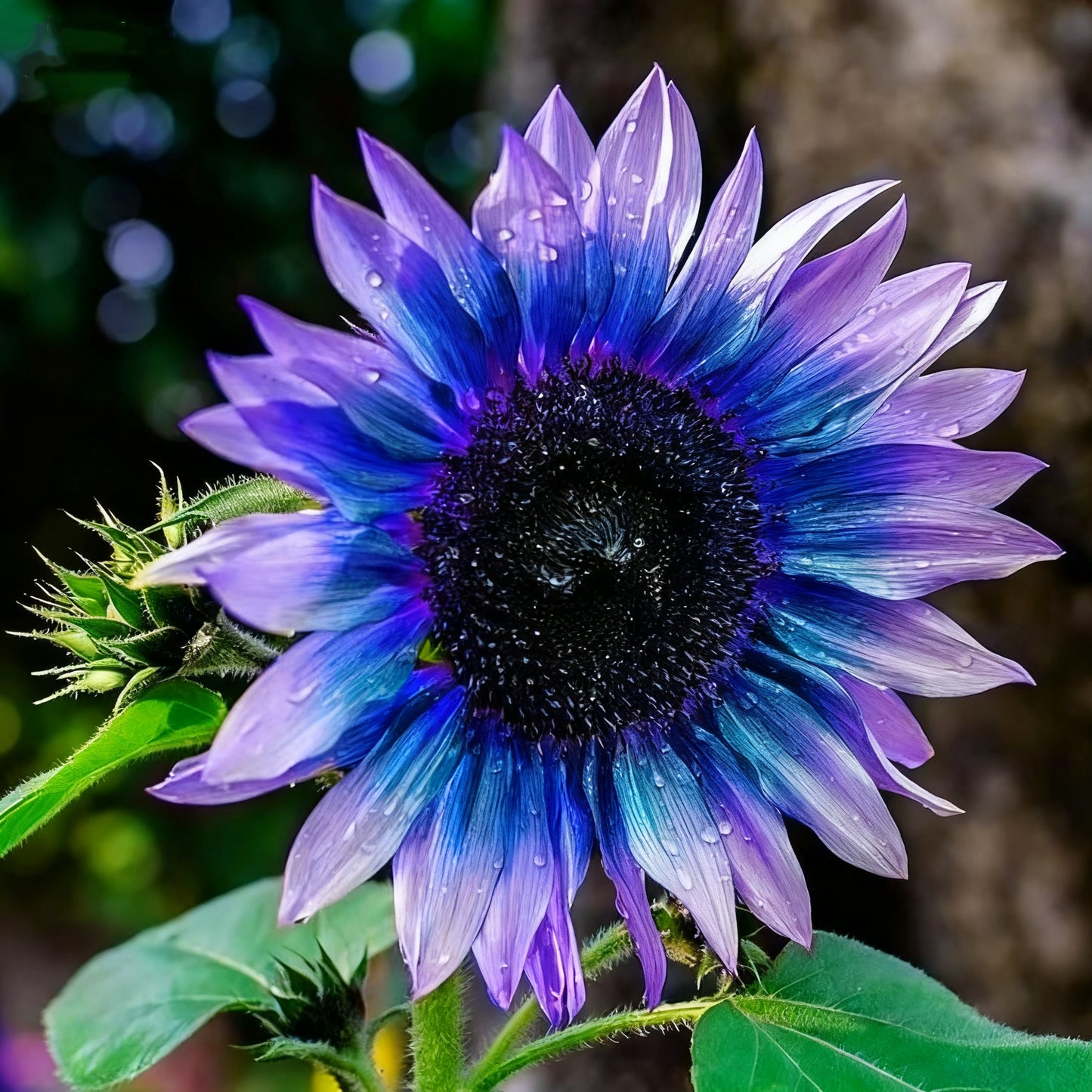 🌌🔥 Midnight Blaze Sunflower Seeds🪴– The Rarest Sunflower You’ll Ever Grow! 🌻