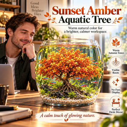 🌸 Crimson Sakura Aquatic Tree – Create a Fiery Underwater Mini Forest 🌲