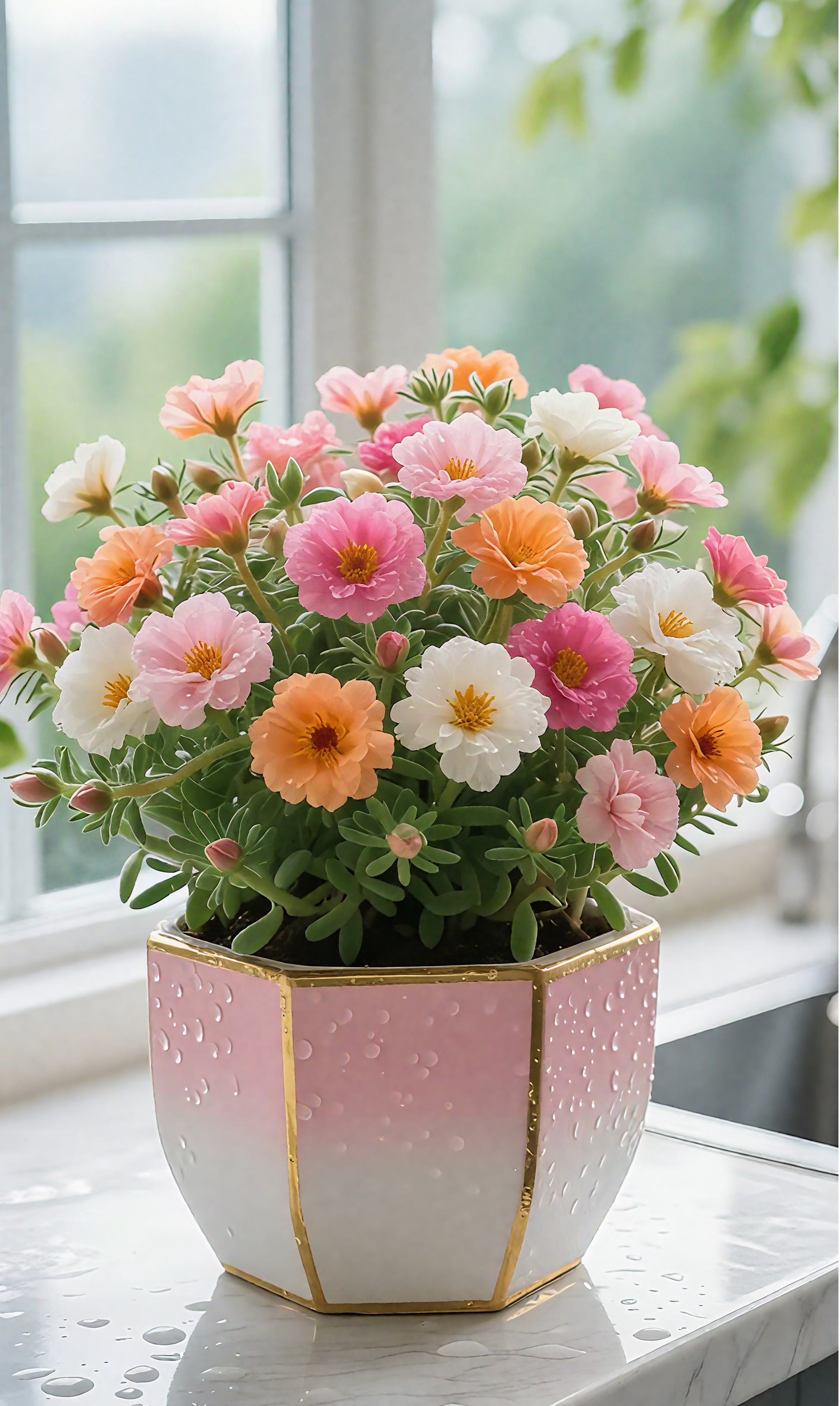 🌞🌸 Double Moss Rose – Extraordinary Beauty, Effortless Care 🌸🌞