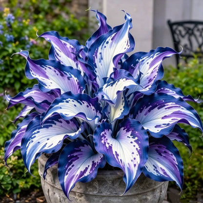 🔥 Rare Fireburst Hosta Bulbs – Eye-Catching Flame-Like Multicolor Foliage