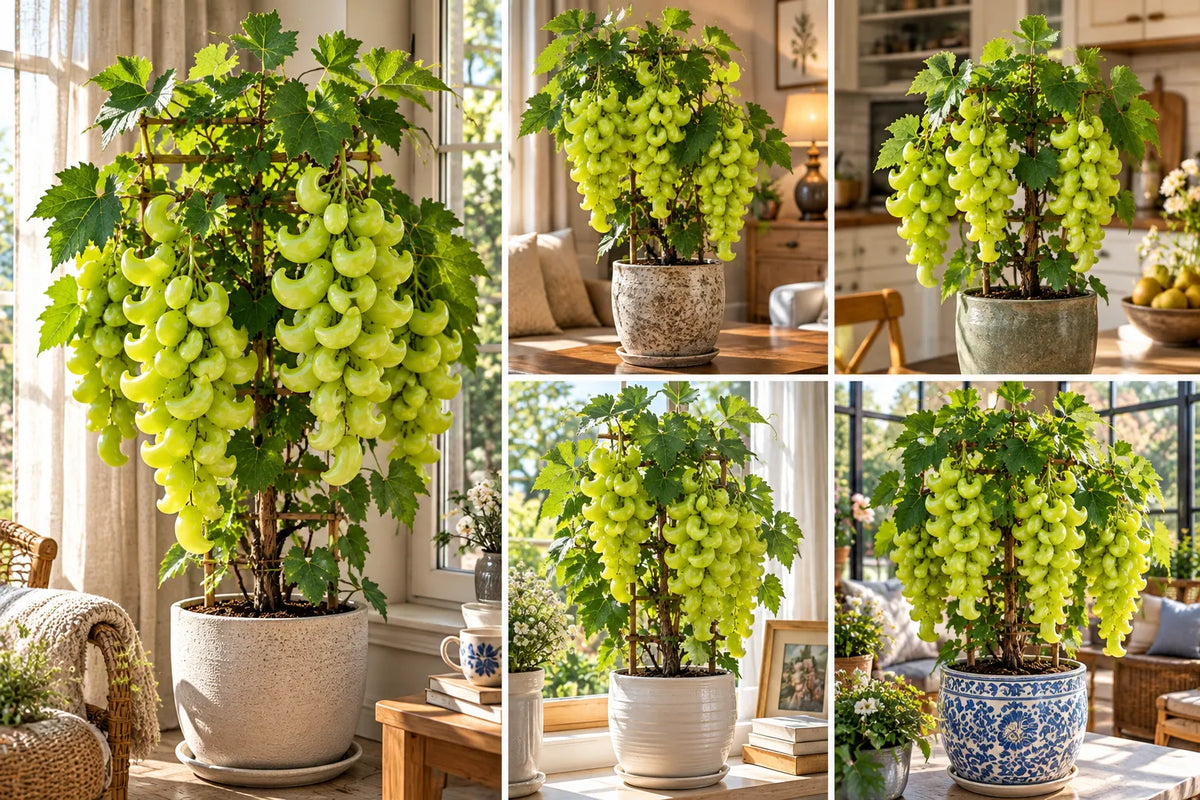 🍇 Rare Crescent Moon Grapes – Grow Stunning Moon-Shaped Grapes at Home!