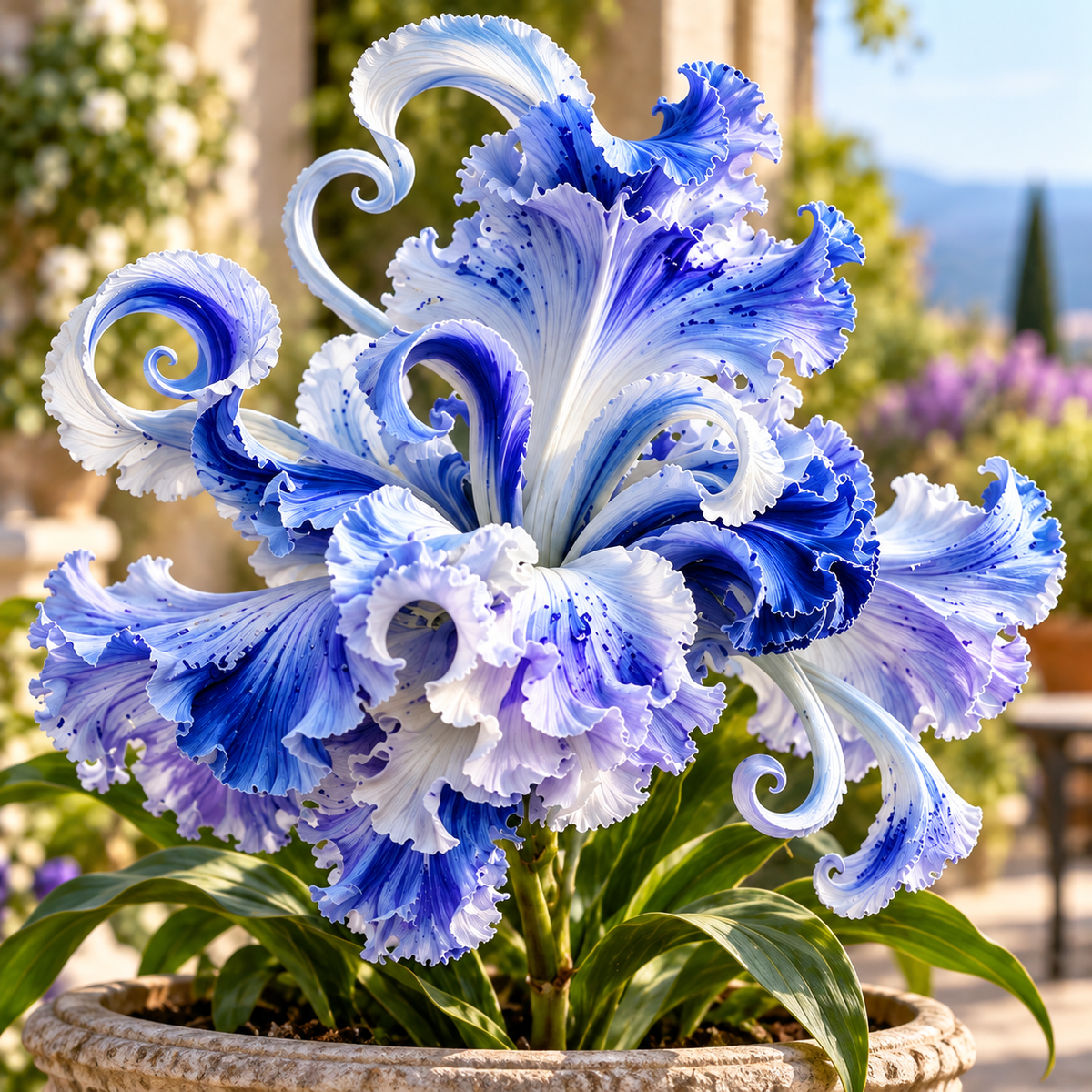 🌸 Royal Ruffle Fantasy Lily Bulbs – Grow in Water or Soil, Giant Ruffled Blooms