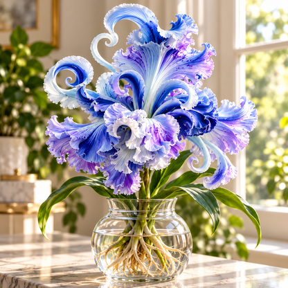 🌸 Royal Ruffle Fantasy Lily Bulbs – Grow in Water or Soil, Giant Ruffled Blooms