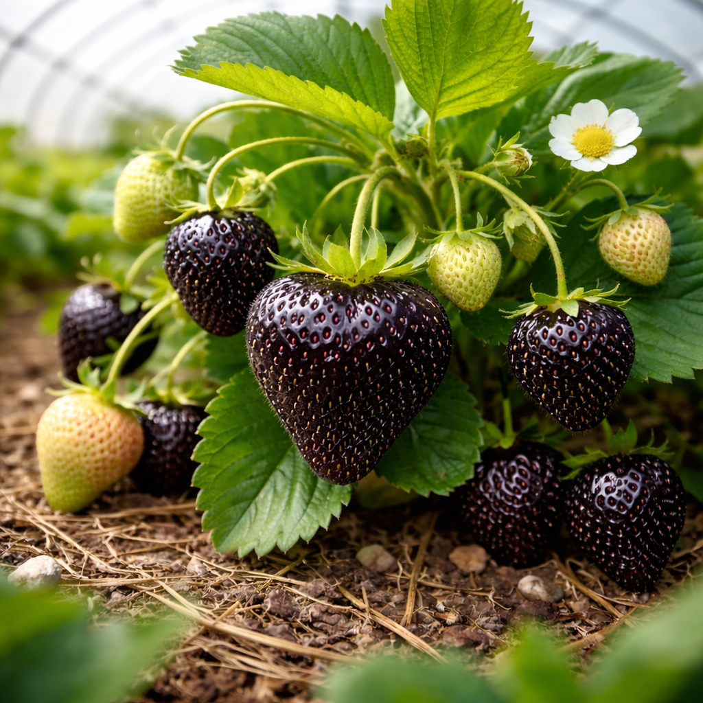 bdo strawberry seed Giant Black Diamond Strawberries Seeds – Sweet, Nutrient-Rich & Easy t – Boseeds