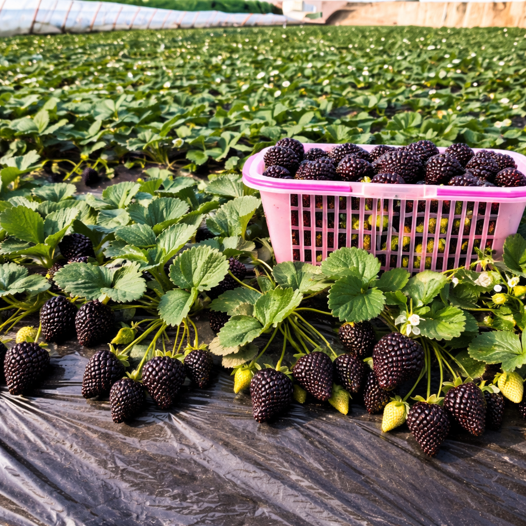 strawberry black seeds Giant Black Diamond Strawberries Seeds – Sweet, Nutrient-Rich & Easy t – Boseeds