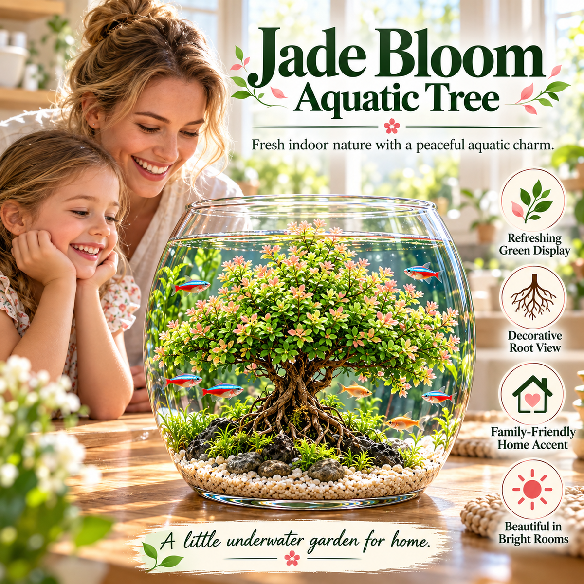 🌸 Crimson Sakura Aquatic Tree – Create a Fiery Underwater Mini Forest 🌲