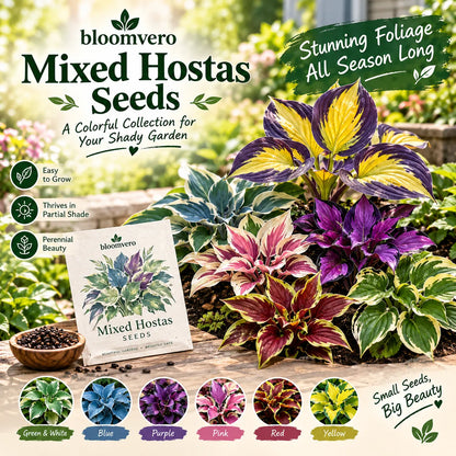 🌼 Mixed Hosta Seeds – Endless Foliage Beauty Through the Seasons