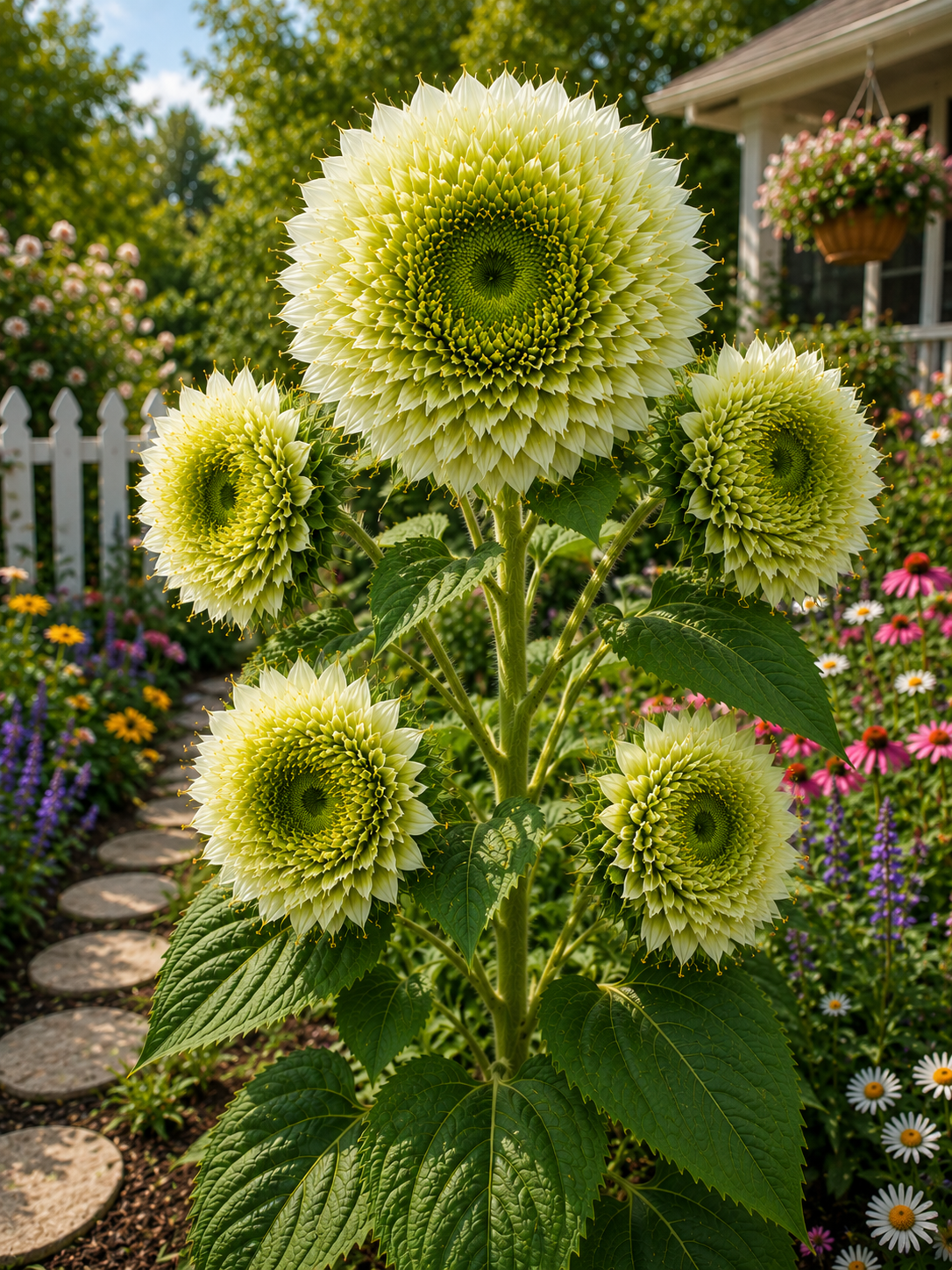 🌈 Rainbow Pompon Sunflower Seeds – Grow the Most Magical Sunflowers in Your Garden! 🌻✨