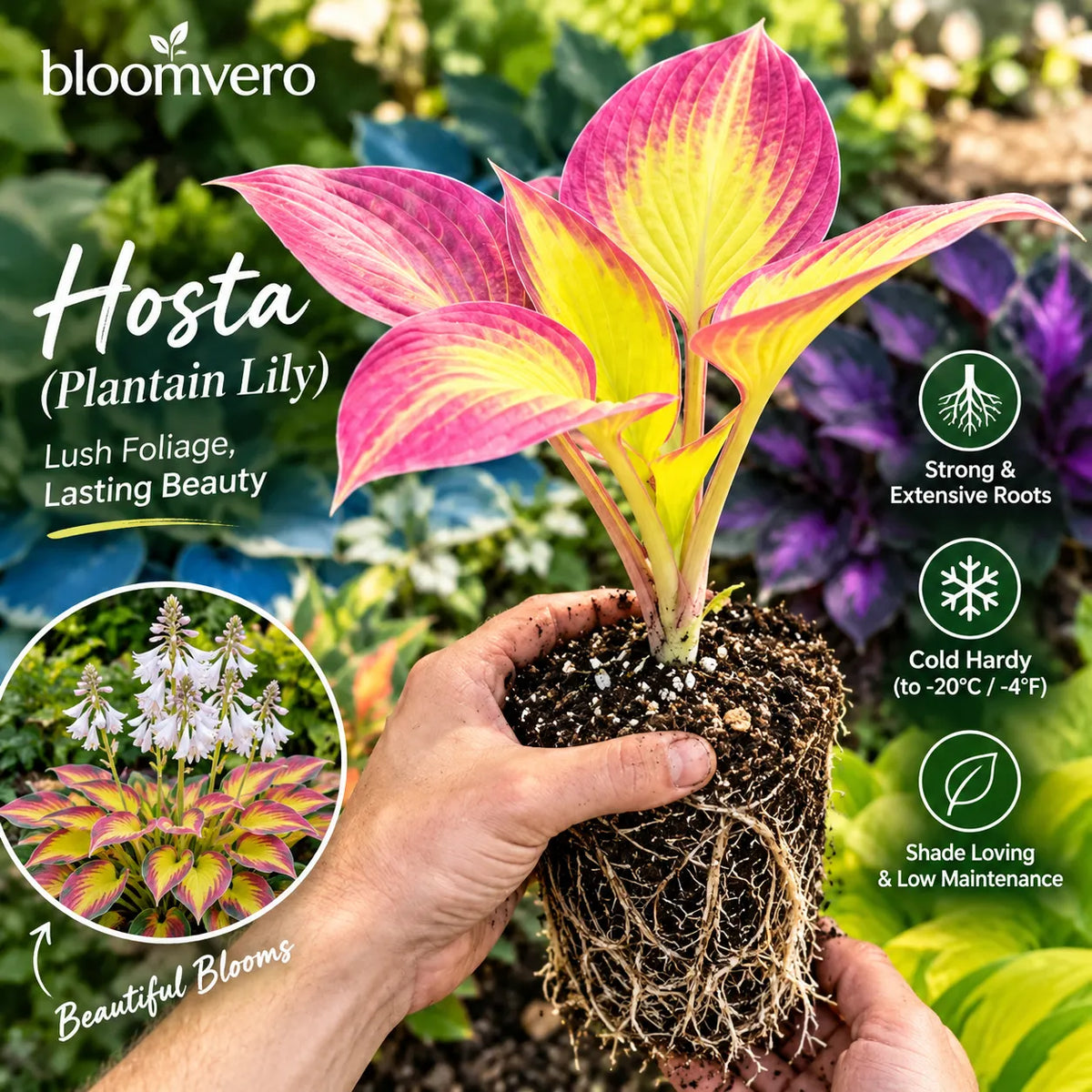 🌼 Mixed Hosta Seeds – Endless Foliage Beauty Through the Seasons