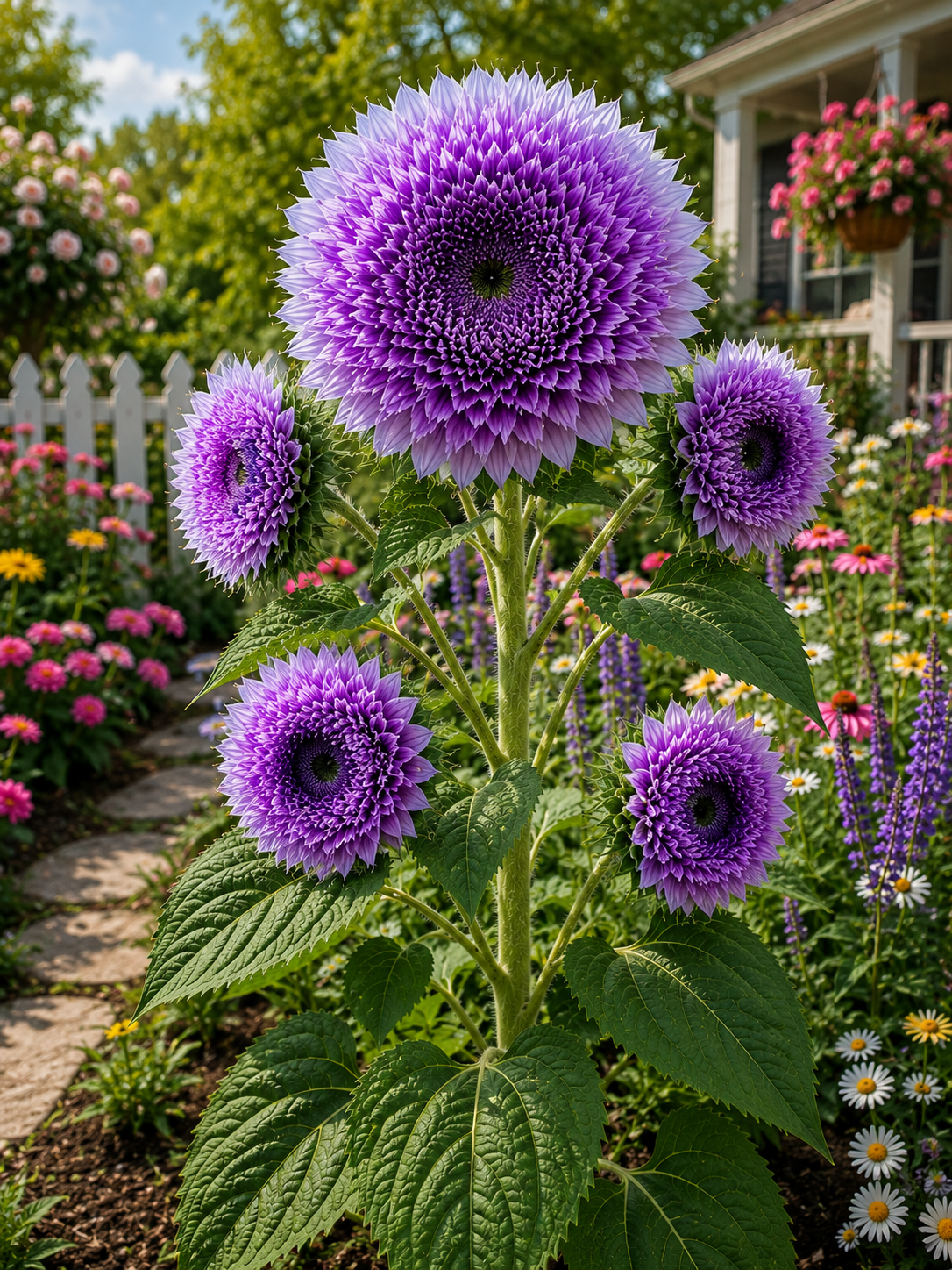 🌈 Rainbow Pompon Sunflower Seeds – Grow the Most Magical Sunflowers in Your Garden! 🌻✨