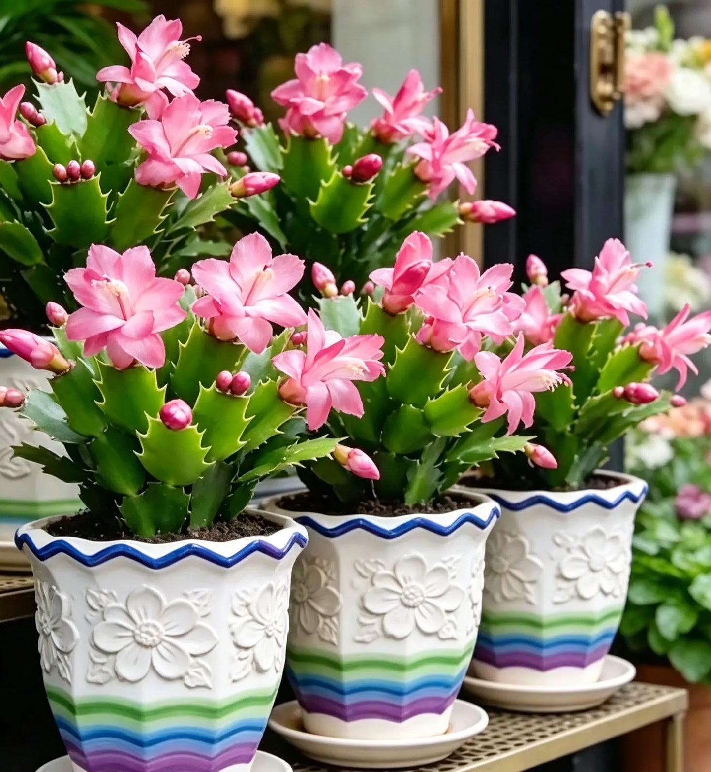 🦀Mix Colors Schlumbergera Bulbs– Easy-Care Blooms in Every Shade, Even in Winter ❄️🌈